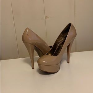 Aldo platform nude heels